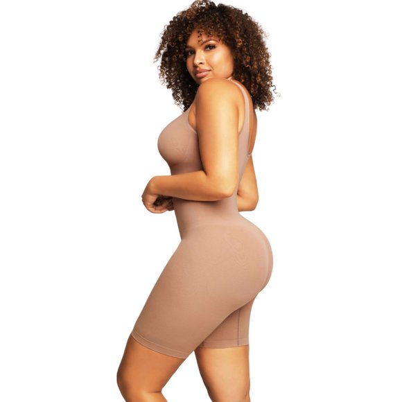 Double-Duty Bodysuit Shaper, Nude - Picture 2 of 3